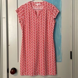 Jude Connally short sleeve dress orange link size medium
